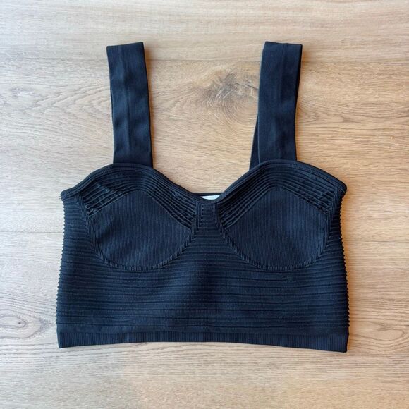 NEW Sincerely Jules Black Bandage Crop Top Medium - Picture 2 of 5